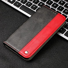 Funda de Cuero Cartera con Soporte Carcasa T04 para Samsung Galaxy Note 10 Rojo