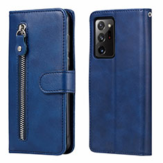 Funda de Cuero Cartera con Soporte Carcasa T04 para Samsung Galaxy Note 20 Ultra 5G Azul