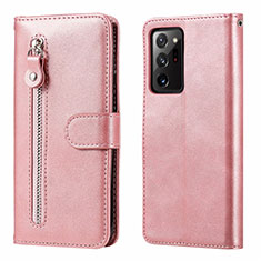 Funda de Cuero Cartera con Soporte Carcasa T04 para Samsung Galaxy Note 20 Ultra 5G Oro Rosa