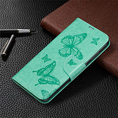 Funda de Cuero Cartera con Soporte Carcasa T04 para Xiaomi Redmi Note 9 Verde