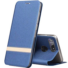 Funda de Cuero Cartera con Soporte Carcasa T05 para Huawei Honor View 20 Azul