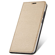 Funda de Cuero Cartera con Soporte Carcasa T05 para Huawei Nova 4e Oro