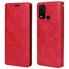 Funda de Cuero Cartera con Soporte Carcasa T05 para Huawei Nova Lite 3 Plus Rojo