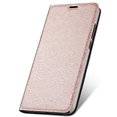 Funda de Cuero Cartera con Soporte Carcasa T05 para Huawei P30 Lite New Edition Oro Rosa