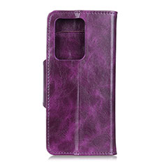 Funda de Cuero Cartera con Soporte Carcasa T05 para Huawei P40 Pro+ Plus Morado