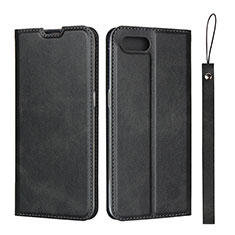 Funda de Cuero Cartera con Soporte Carcasa T05 para Oppo RX17 Neo Negro