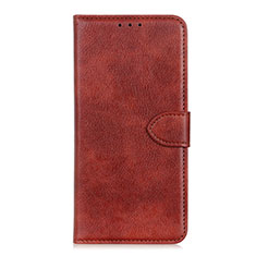 Funda de Cuero Cartera con Soporte Carcasa T05 para Realme X50 Pro 5G Marron