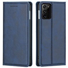 Funda de Cuero Cartera con Soporte Carcasa T05 para Samsung Galaxy Note 20 Ultra 5G Azul