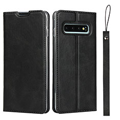 Funda de Cuero Cartera con Soporte Carcasa T05 para Samsung Galaxy S10 5G Negro