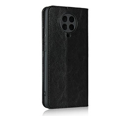 Funda de Cuero Cartera con Soporte Carcasa T05 para Xiaomi Poco F2 Pro Negro