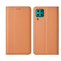 Funda de Cuero Cartera con Soporte Carcasa T06 para Huawei Nova 7i Naranja