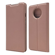 Funda de Cuero Cartera con Soporte Carcasa T06 para OnePlus 7T Oro Rosa