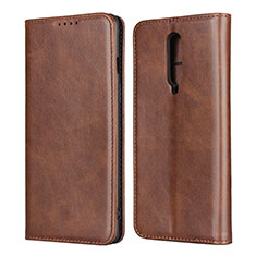 Funda de Cuero Cartera con Soporte Carcasa T06 para OnePlus 8 Marron