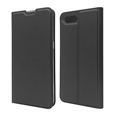 Funda de Cuero Cartera con Soporte Carcasa T06 para Oppo R17 Neo Negro