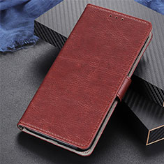 Funda de Cuero Cartera con Soporte Carcasa T06 para Oppo Reno4 5G Marron