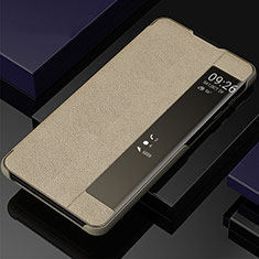 Funda de Cuero Cartera con Soporte Carcasa T06 para Samsung Galaxy Note 10 Oro