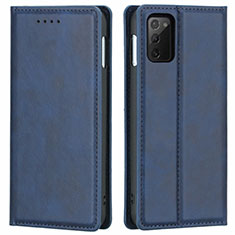 Funda de Cuero Cartera con Soporte Carcasa T06 para Samsung Galaxy Note 20 5G Azul