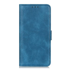 Funda de Cuero Cartera con Soporte Carcasa T06 para Xiaomi Redmi 9AT Azul