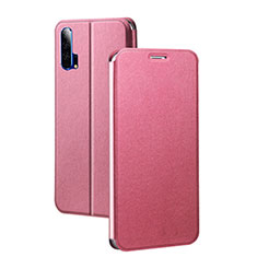 Funda de Cuero Cartera con Soporte Carcasa T07 para Huawei Honor 20 Pro Rosa