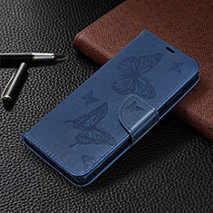 Funda de Cuero Cartera con Soporte Carcasa T07 para Samsung Galaxy Note 20 5G Azul