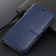 Funda de Cuero Cartera con Soporte Carcasa T07 para Xiaomi Mi 10 Azul