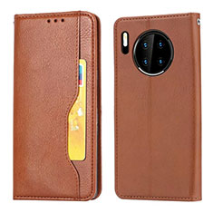 Funda de Cuero Cartera con Soporte Carcasa T08 para Huawei Mate 30 Pro Naranja