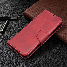 Funda de Cuero Cartera con Soporte Carcasa T08 para Samsung Galaxy Note 20 5G Rojo