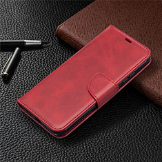 Funda de Cuero Cartera con Soporte Carcasa T08 para Xiaomi Redmi 9AT Rojo