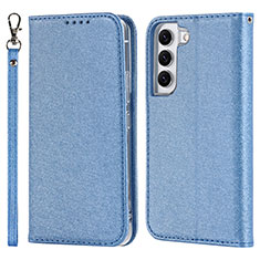 Funda de Cuero Cartera con Soporte Carcasa T08D para Samsung Galaxy S23 Plus 5G Azul