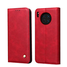Funda de Cuero Cartera con Soporte Carcasa T09 para Huawei Mate 30 Pro 5G Rojo