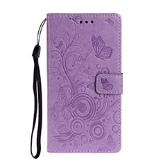 Funda de Cuero Cartera con Soporte Carcasa T09 para Huawei P40 Pro Morado