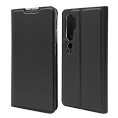 Funda de Cuero Cartera con Soporte Carcasa T09 para Xiaomi Mi Note 10 Negro