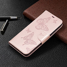 Funda de Cuero Cartera con Soporte Carcasa T09 para Xiaomi Redmi 9AT Oro Rosa