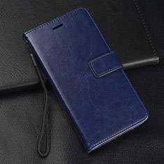 Funda de Cuero Cartera con Soporte Carcasa T10 para Huawei P20 Azul