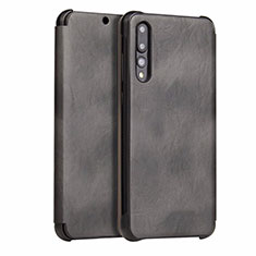 Funda de Cuero Cartera con Soporte Carcasa T10 para Huawei P20 Pro Negro