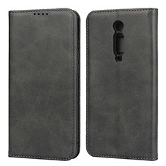 Funda de Cuero Cartera con Soporte Carcasa T10 para Xiaomi Mi 9T Negro