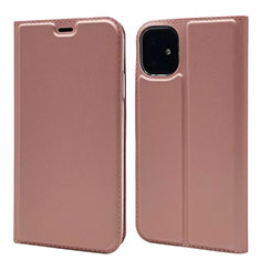 Funda de Cuero Cartera con Soporte Carcasa T11 para Apple iPhone 11 Oro Rosa