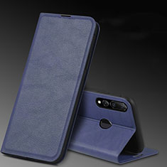 Funda de Cuero Cartera con Soporte Carcasa T11 para Huawei Honor 20E Azul