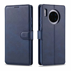 Funda de Cuero Cartera con Soporte Carcasa T11 para Huawei Mate 30 5G Azul