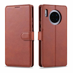 Funda de Cuero Cartera con Soporte Carcasa T11 para Huawei Mate 30 Marron