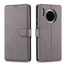 Funda de Cuero Cartera con Soporte Carcasa T11 para Huawei Mate 30 Pro Gris