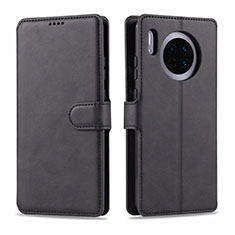 Funda de Cuero Cartera con Soporte Carcasa T11 para Huawei Mate 30E Pro 5G Negro