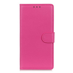 Funda de Cuero Cartera con Soporte Carcasa T11 para Huawei P Smart (2020) Rosa Roja