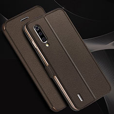 Funda de Cuero Cartera con Soporte Carcasa T11 para Xiaomi Mi A3 Marron