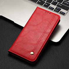 Funda de Cuero Cartera con Soporte Carcasa T11 para Xiaomi Mi Note 10 Pro Rojo