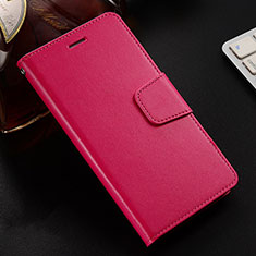 Funda de Cuero Cartera con Soporte Carcasa T12 para Huawei Honor 20 Lite Rojo