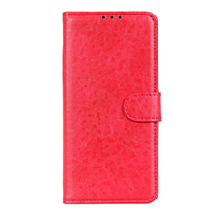 Funda de Cuero Cartera con Soporte Carcasa T12 para Huawei Nova Lite 3 Plus Rojo
