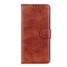 Funda de Cuero Cartera con Soporte Carcasa T12 para Huawei P Smart (2020) Marron