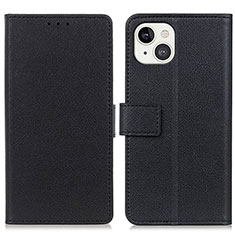 Funda de Cuero Cartera con Soporte Carcasa T14 para Apple iPhone 14 Plus Negro