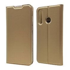 Funda de Cuero Cartera con Soporte Carcasa T15 para Huawei Honor 20E Oro